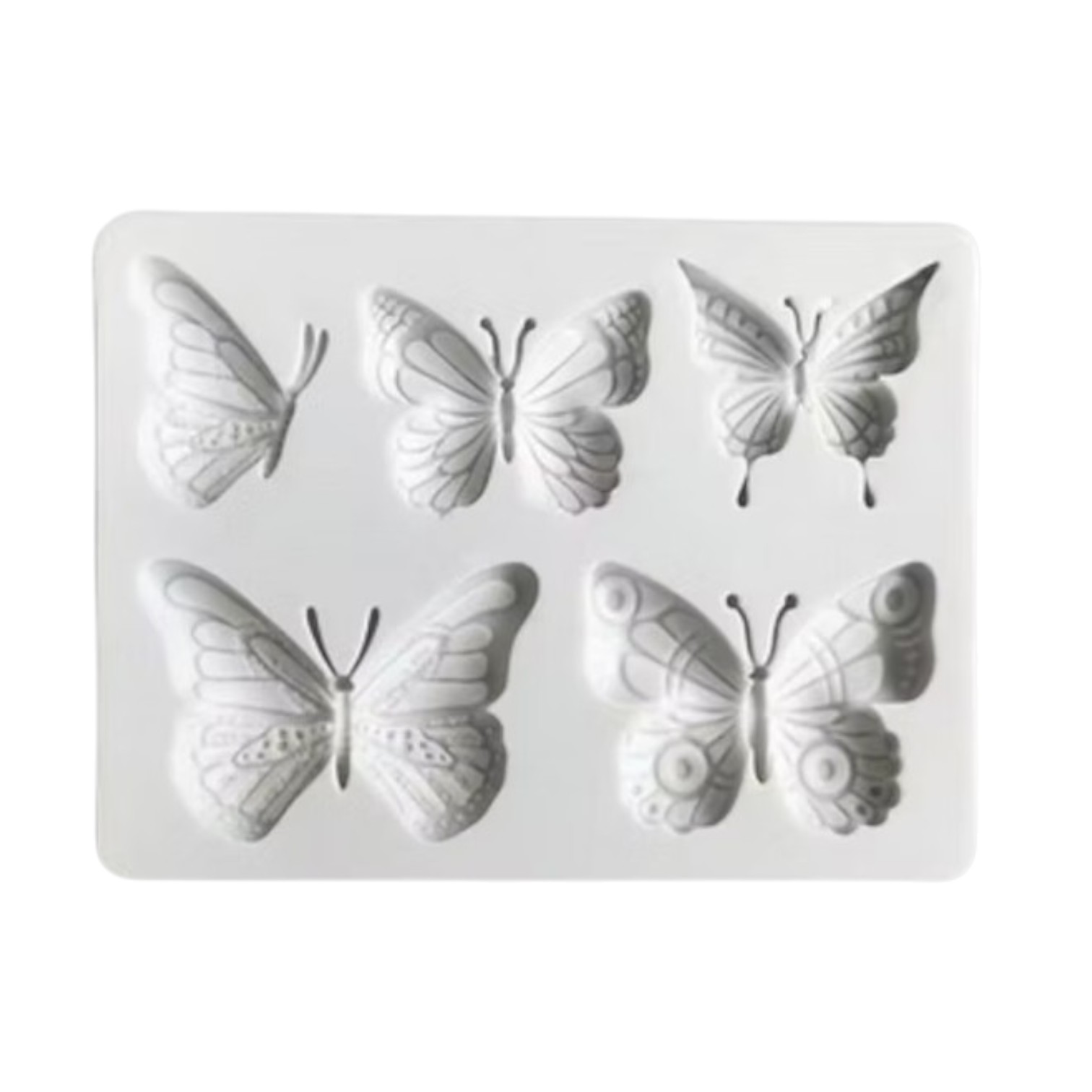 Siliconen mal verschillende vlinders