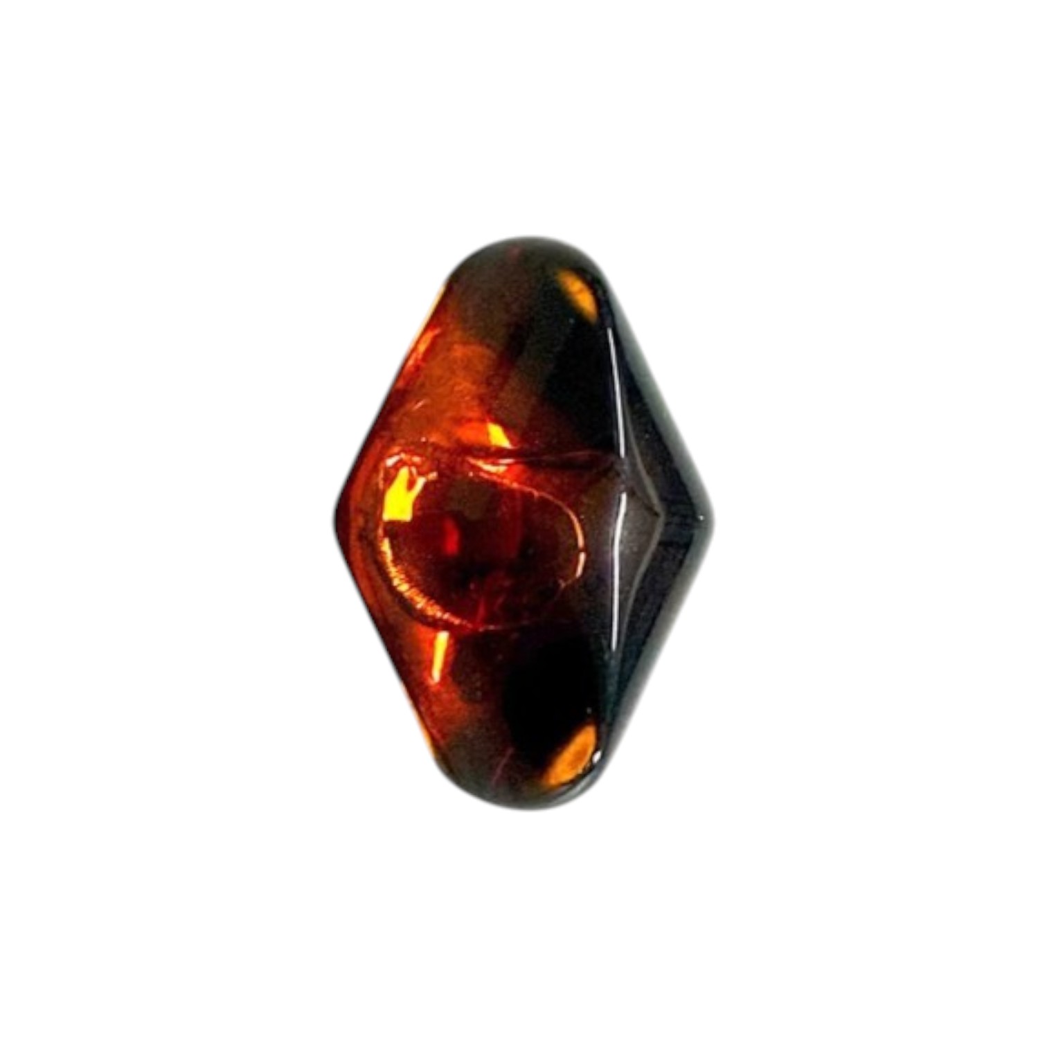 Barnsteen (Amber) Cabochon wiebertje natuursteen Facet geslepen 18*14 mm
