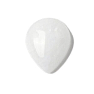natuursteen cabochon witte agaat, teardrop voor sieraden maken.
