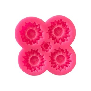 Siliconen mal zonnebloemen