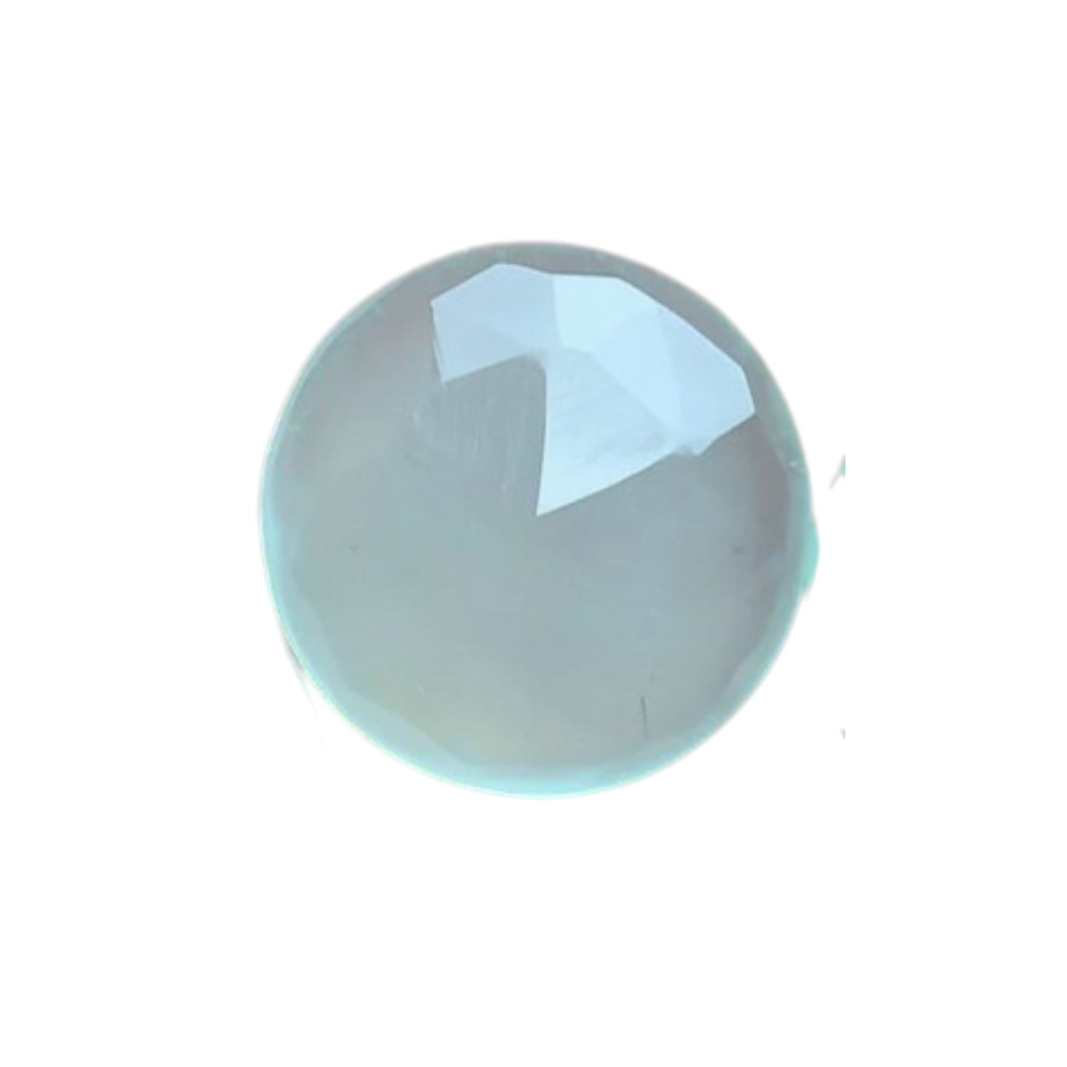 Aqua agaat Cabochon Facet geslepen Platte onderkant Natuursteen Rond 6 mm