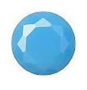 Blue Agaat  Cabochon Facet geslepen Platte onderkant Natuursteen Rond 6 mm