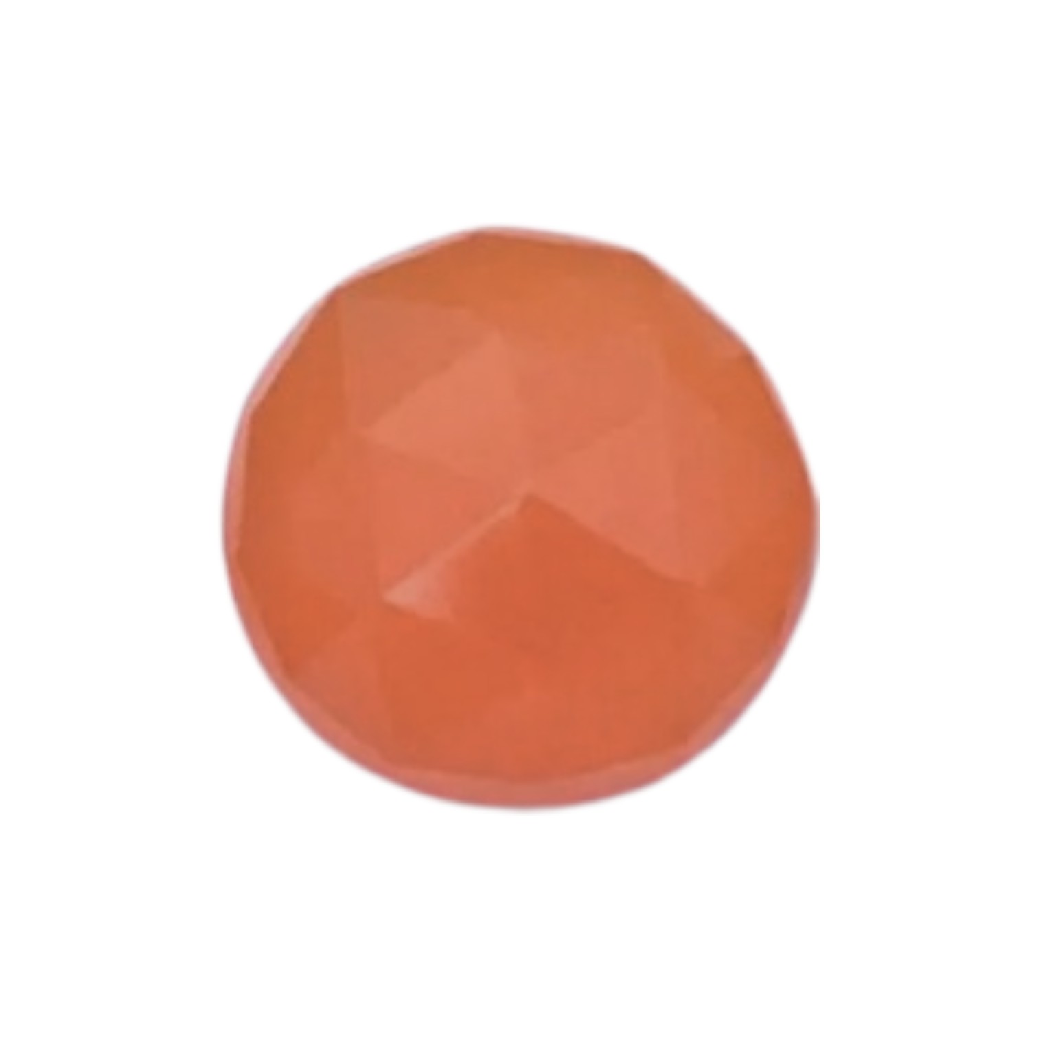 Carneool Agaat Cabochon Facet geslepen Platte onderkant Natuursteen Rond 6 mm