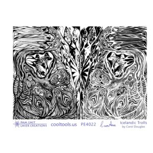 Textuurmat Rubber Icelandics Trolls Pam East PE4022