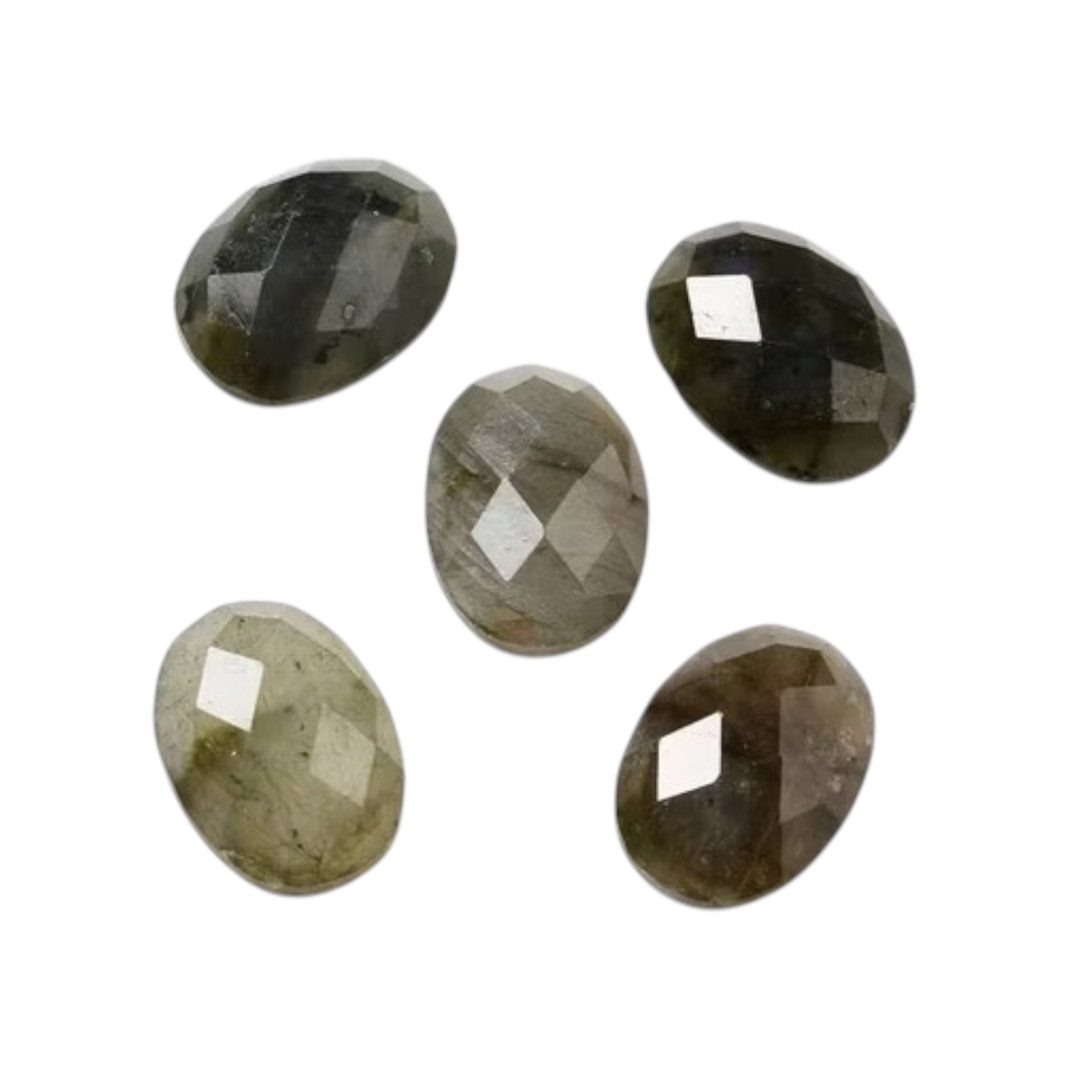 Labradoriet Facet geslepen Cabochon Natuursteen Ovaal 13*18mm - Afbeelding 2