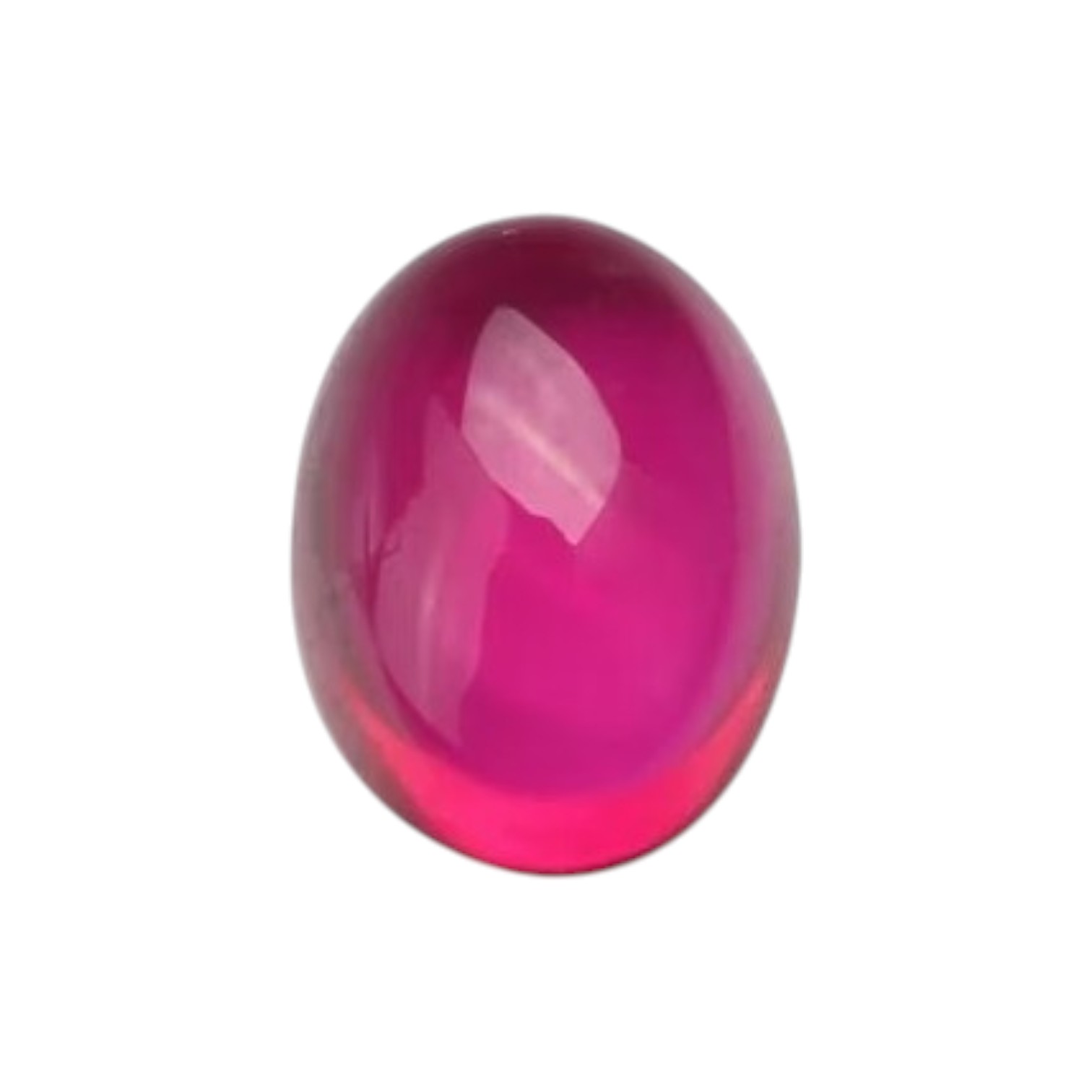 Cabochon Robijn 5xA Synthetische cabochon. 6*8mm