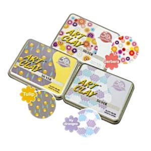 Zilverklei 50 gram Jubileum. Limited Edition (A-0380) Per blikje of set van 3 blikjes