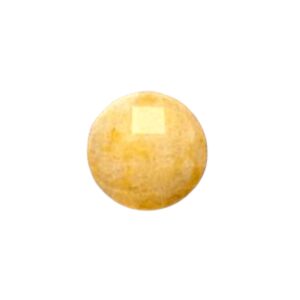 Yellow Jade Cabochon facet 16mm natuursteen. Rond. 16mm