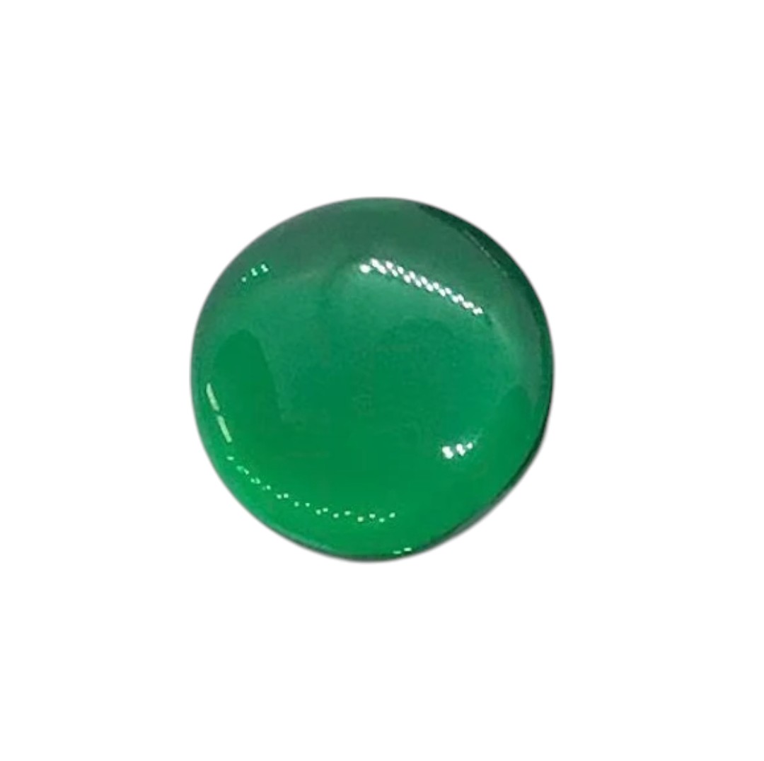 Cabochon d'agate verte en pierre naturelle. Rond. Différentes tailles