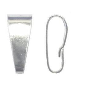Zilveren hangeroog, bail, snap on Gladde uitvoering 925 zilver 11*4 mm