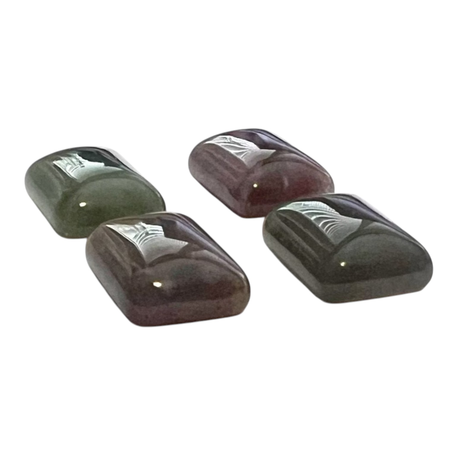 Agate indienne Rectangle Pierre naturelle cabochon 10*14 mm – Image 3