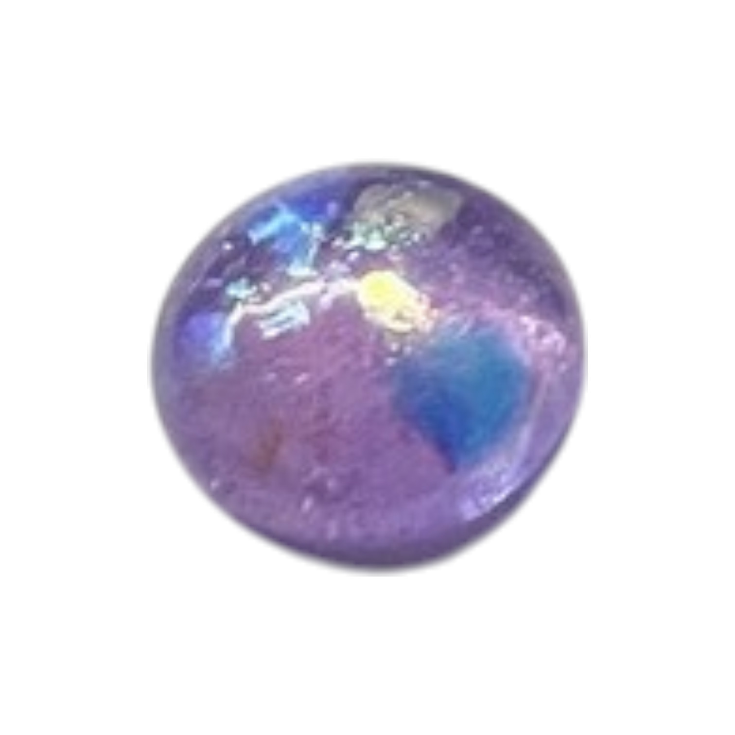 Dichroic Glas cabochon. Nano Purple ca 8-10 mm