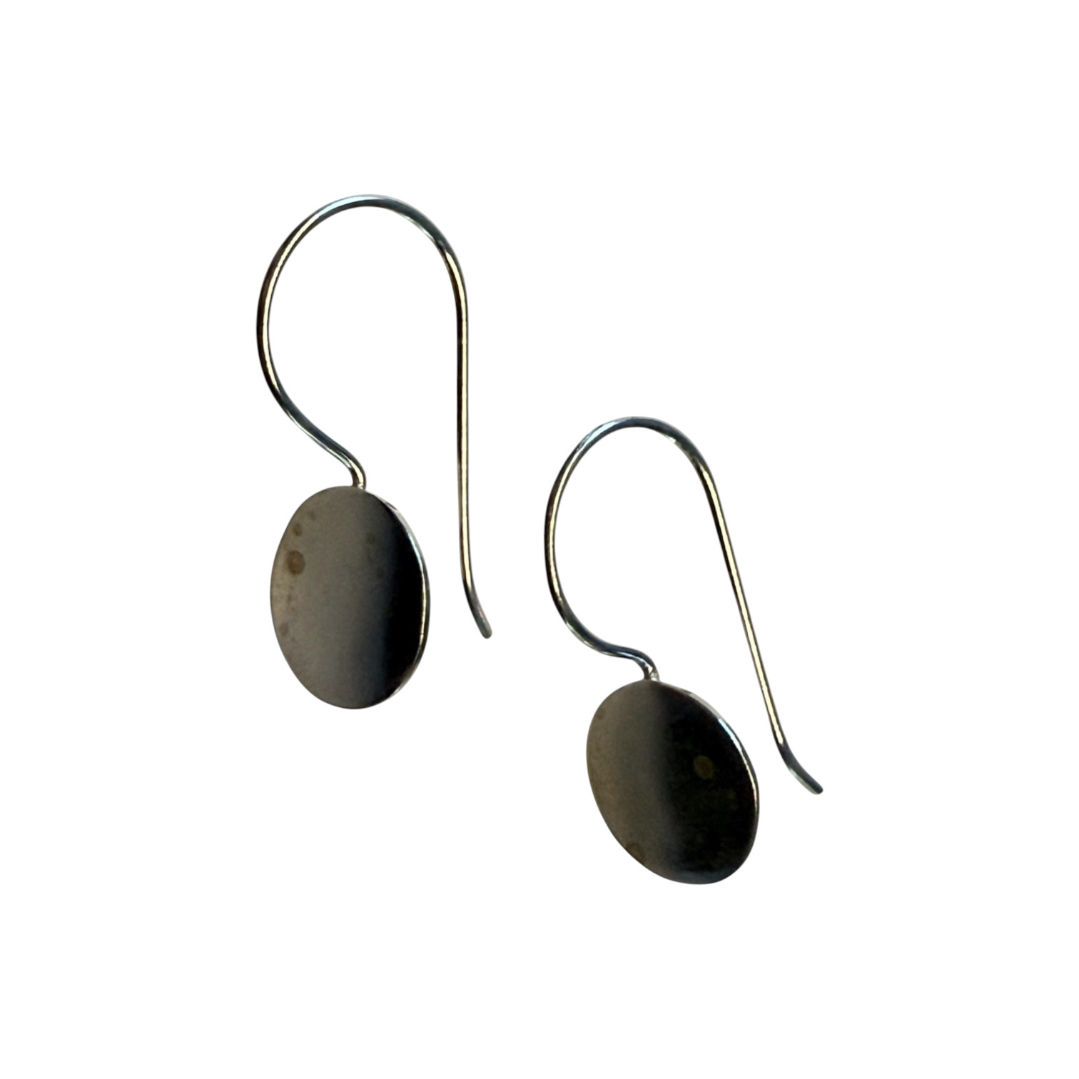 Oorbelhaakjes met plakvlak / soldeervlak. 1 paar