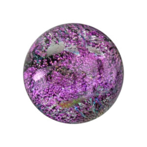 Dichroic Glas cabochon. Pink 8-10 mm