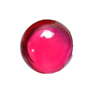 Natuursteen cabochon. Robijn 5xA synthetische cab.  4mm