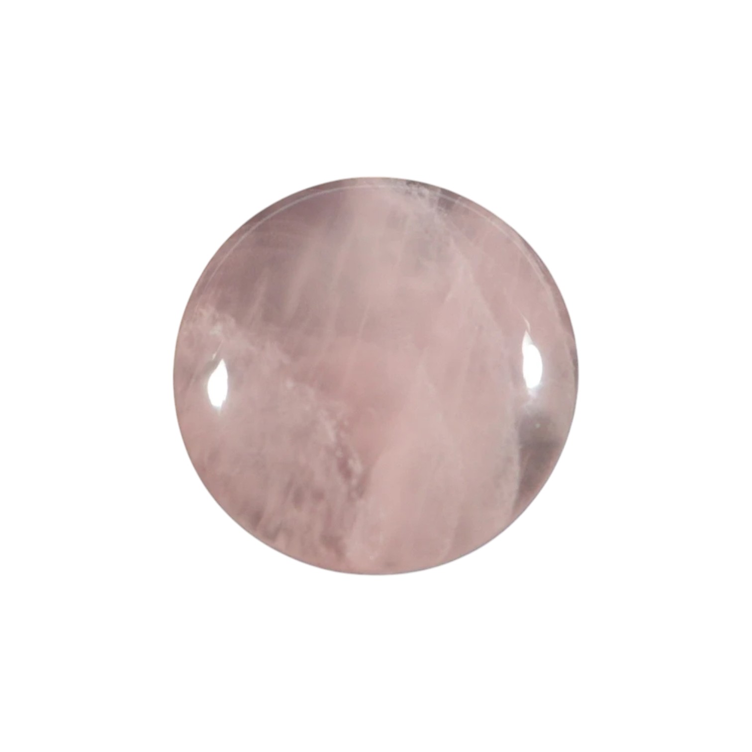 Roze Quartz Cabochon natuursteen. Rond. Diverse afmetingen