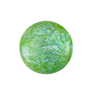 Dichroic Glas cabochon. Lente Groen  ca 8-10 mm