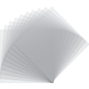 Heat resistant acetate sheets for taking over patterns with spray clay / syringe. 10 sheets