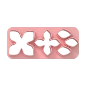 Mini cutters layered flowers. pointed leaves