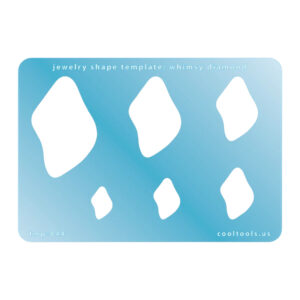 cooltools template, stencil, for jewelry making. Silverclay, silver clay, metal boulder 