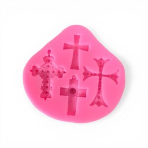 Silicone mold with different crosses.