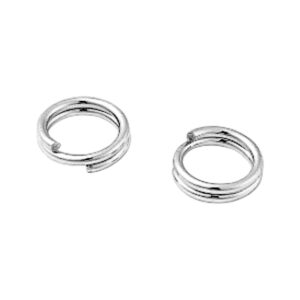 splitring, dubbel ringetje, extra beveiliging, veilig, tegen verliezen. zilver, sterling zilver, silver