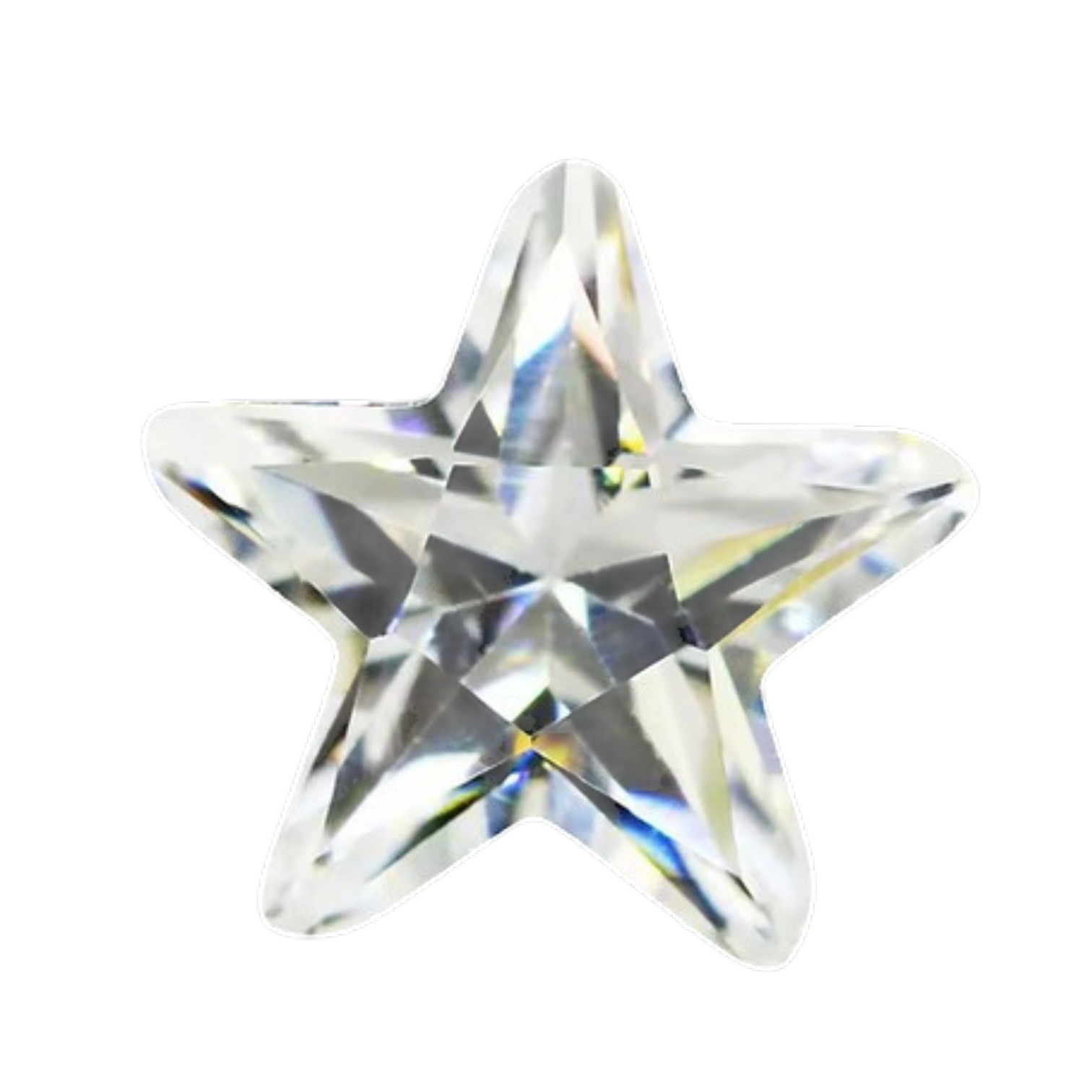 Geef jouw sieraden een sprankelende finishing touch met deze stervormige 5xA zirconia van 5 mm. De steen is hittebestendig en daardoor perfect geschikt om mee te bakken in metaalklei. Dankzij de heldere schittering en strakke stervorm creëer je unieke ontwerpen met een luxe uitstraling. Verkrijgbaar in de kleuren olijf, amethist, fuchsia, wit en oranje.