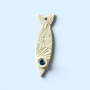 example silver clay fish with clay cutter