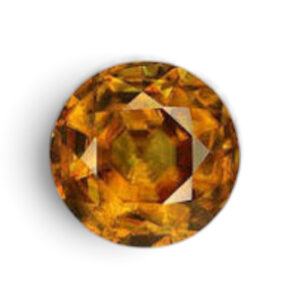 Deep yellow synthetische cz steen amber kleur hittebestendig en geschikt voor sieraden maken, metaalklei, zilverklei en wax casting.