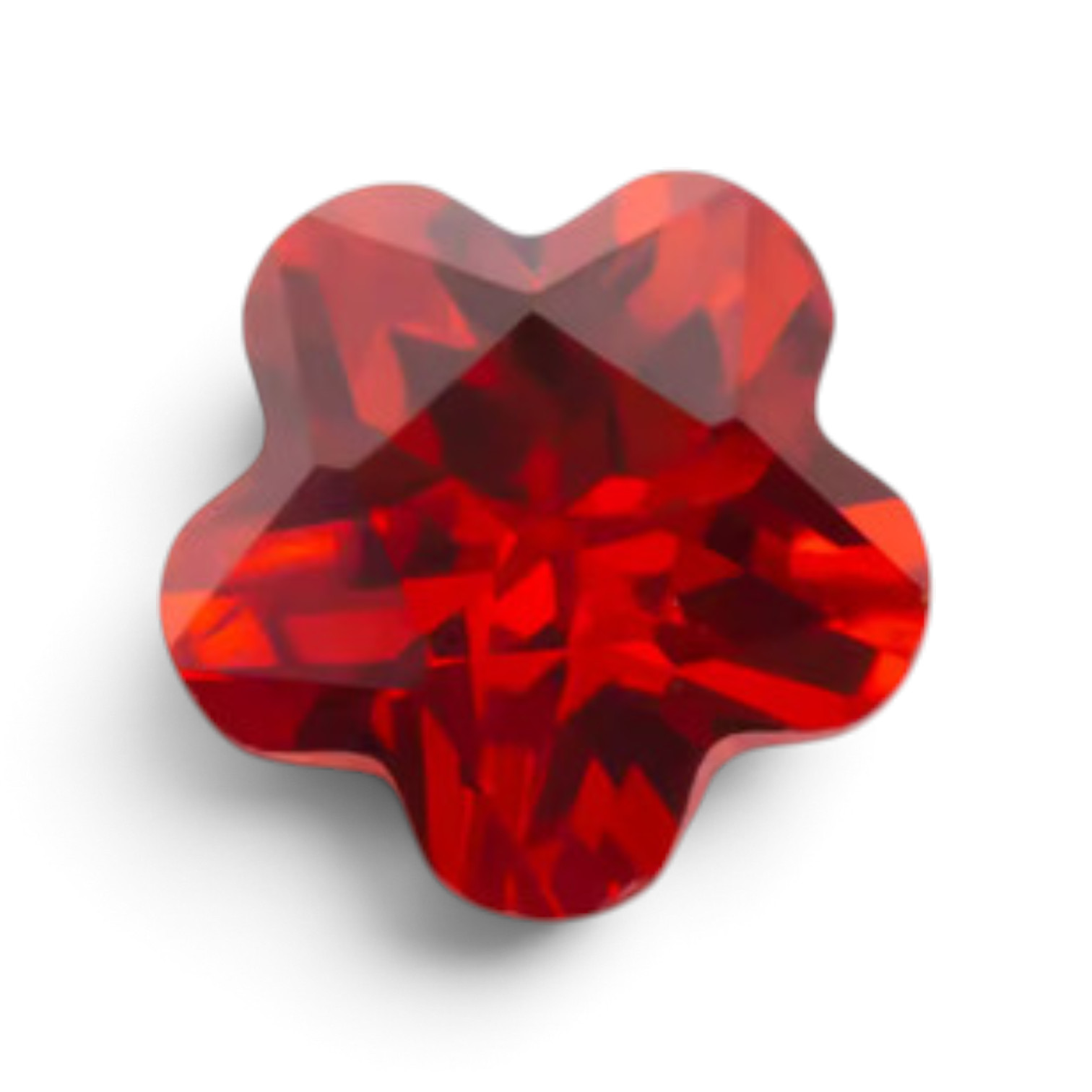 Zircone AAAAA Fleur, différentes tailles, orange, REMISE SUR QUANTITÉ