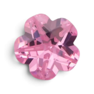 Zircone AAAAA Fleur, différentes tailles, rose, REMISE SUR VOLUME