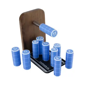 Cool Tools Non-Stick Ring Mandrels set met 10 maten en standaard voor het maken van ringen met zilverklei en andere metaalklei.