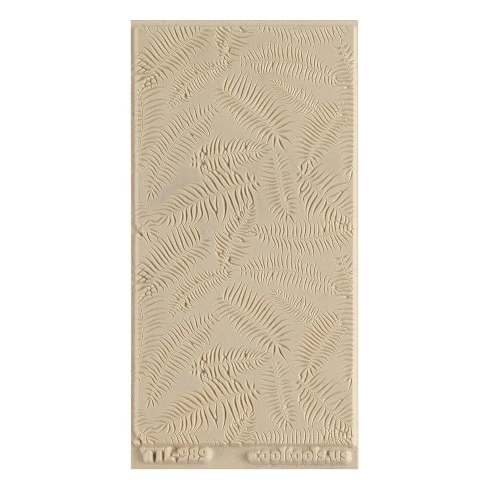 Textuurmat Rubber ca 5*10 cm Boston Ferns Embossed